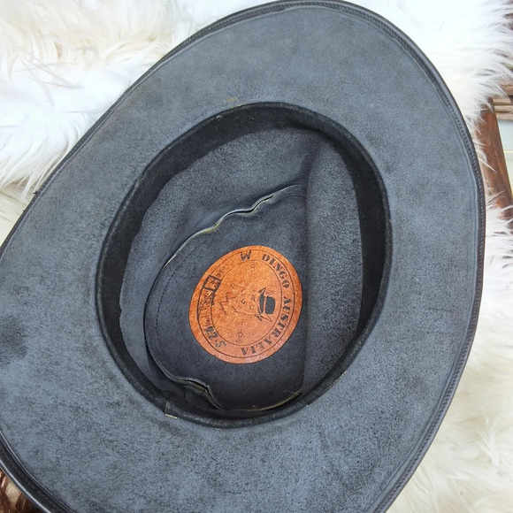 Dingo Australia‎ Black Leather cowboy hat main image 8